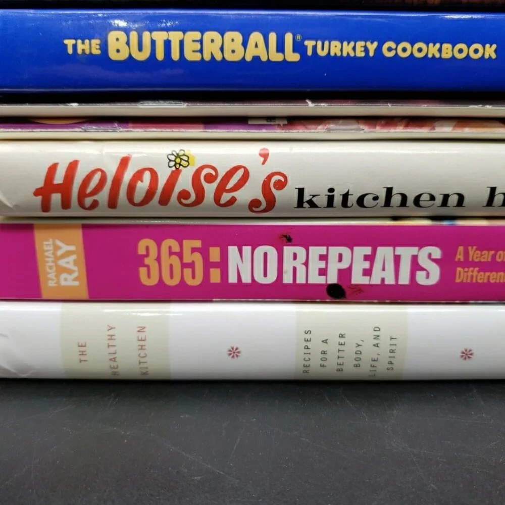 Lot of 7 Cookbooks Andrew Weil Rachael Ray + Misc HC & PB Variety Kitchen